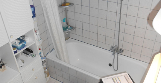 Badezimmerumbau (vorher)