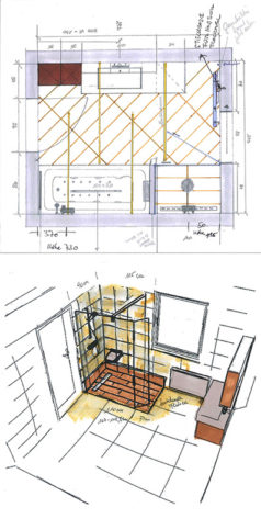 Badezimmerplan